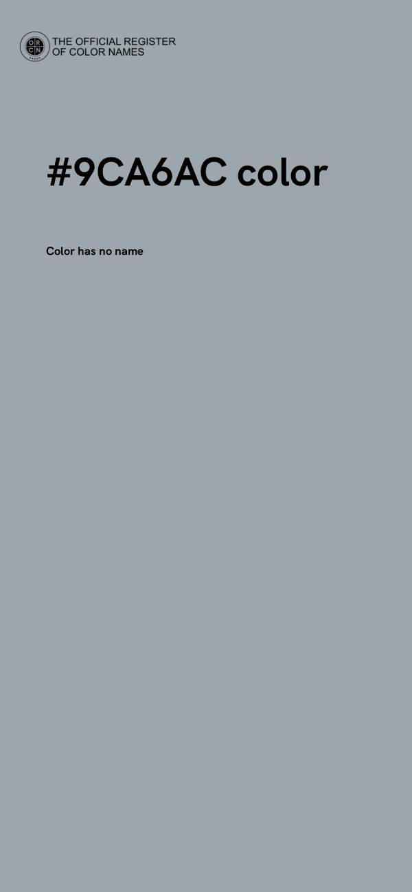 #9CA6AC color image