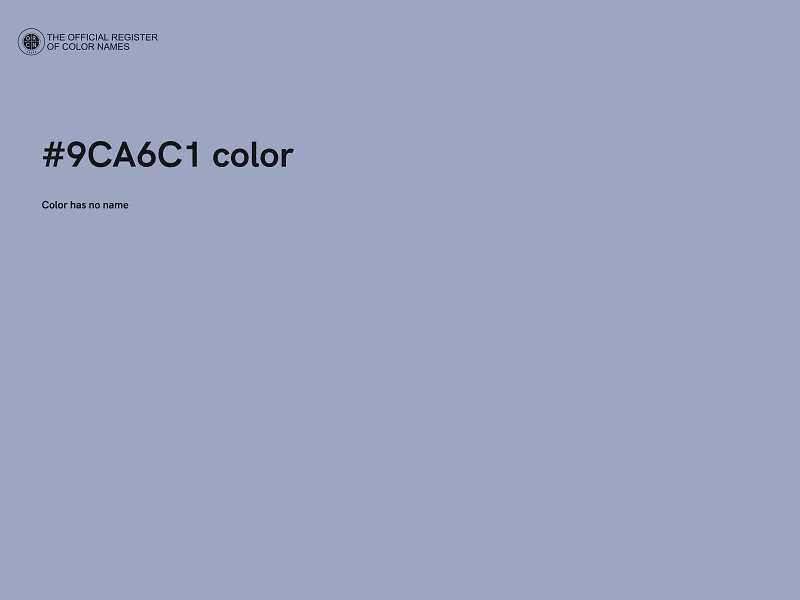 #9CA6C1 color image