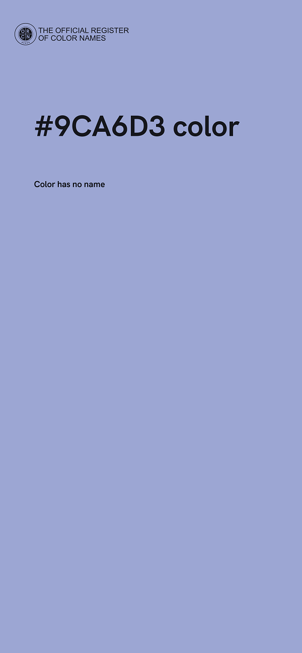 #9CA6D3 color image