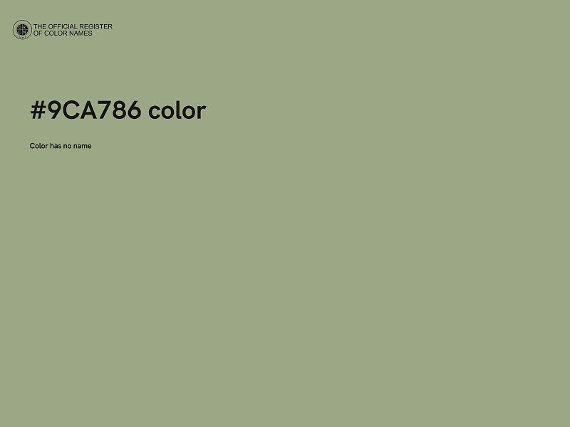 #9CA786 color image