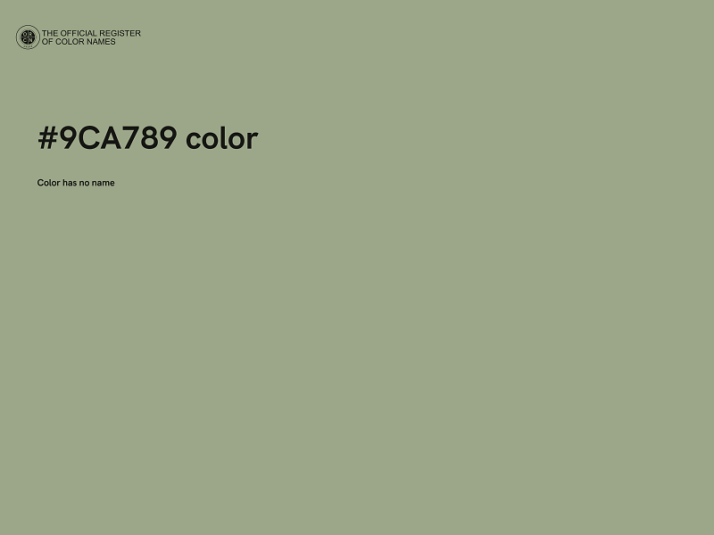 #9CA789 color image