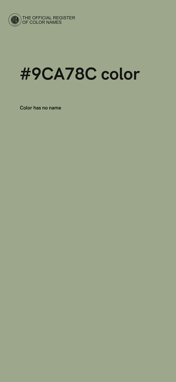 #9CA78C color image