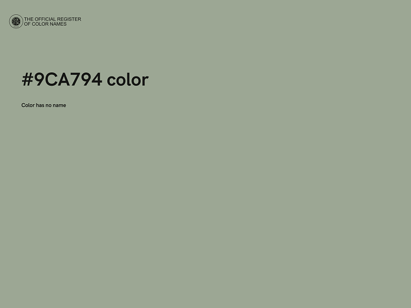 #9CA794 color image