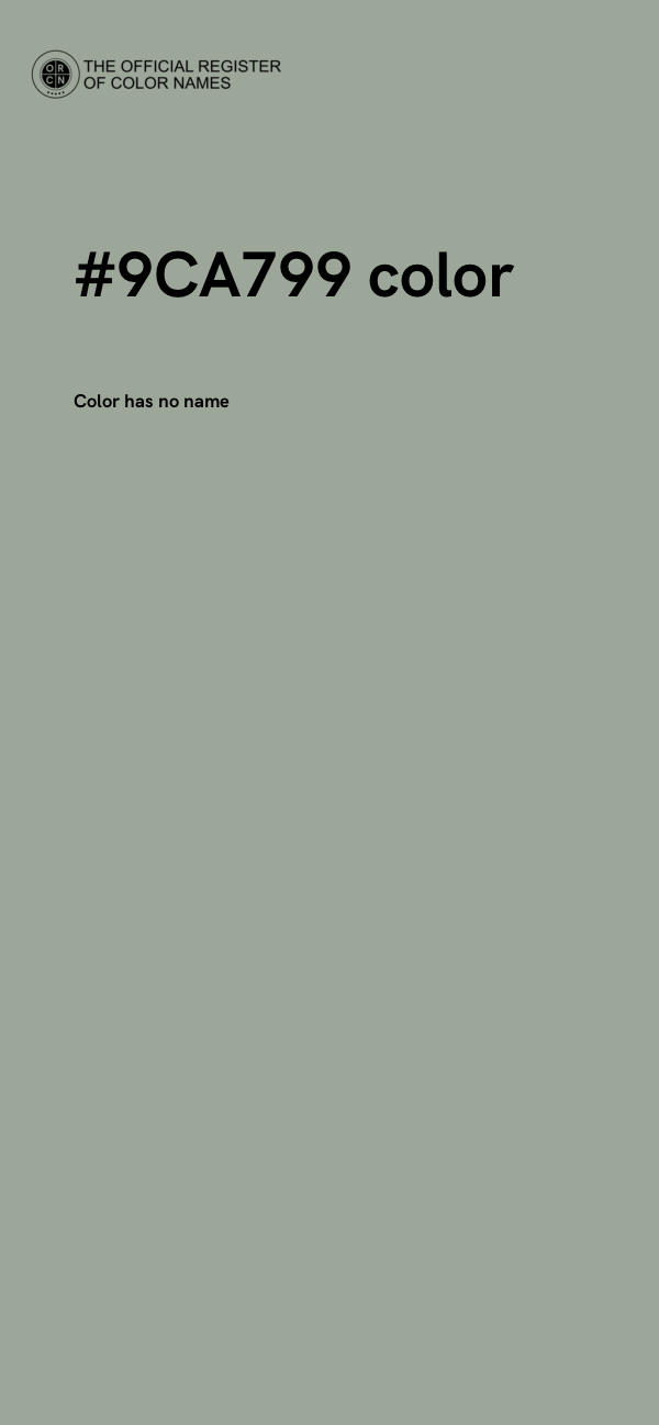 #9CA799 color image