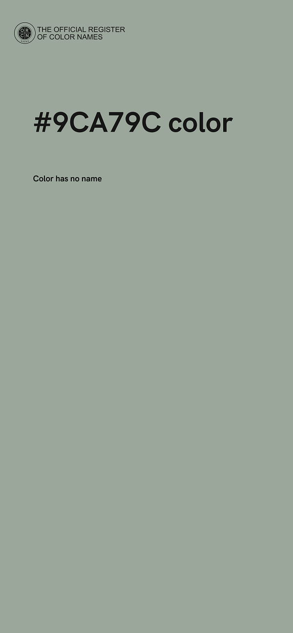 #9CA79C color image