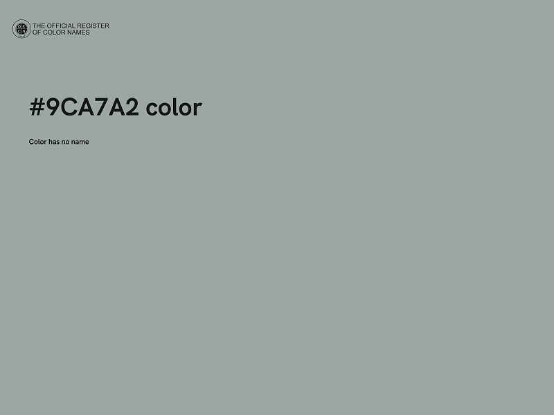 #9CA7A2 color image