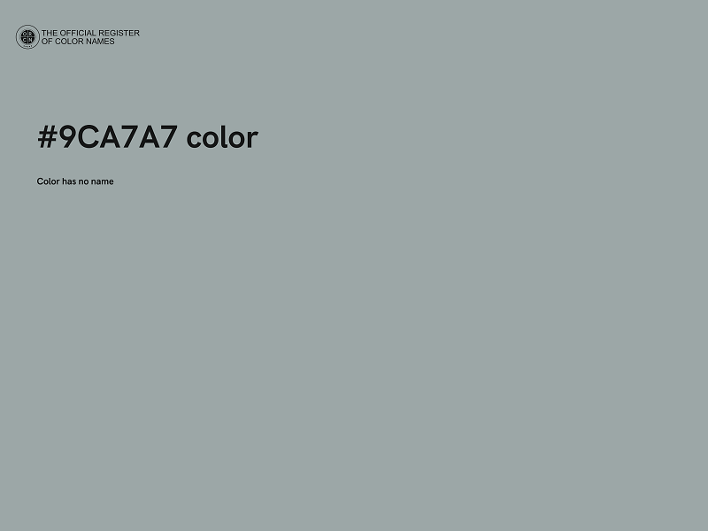 #9CA7A7 color image