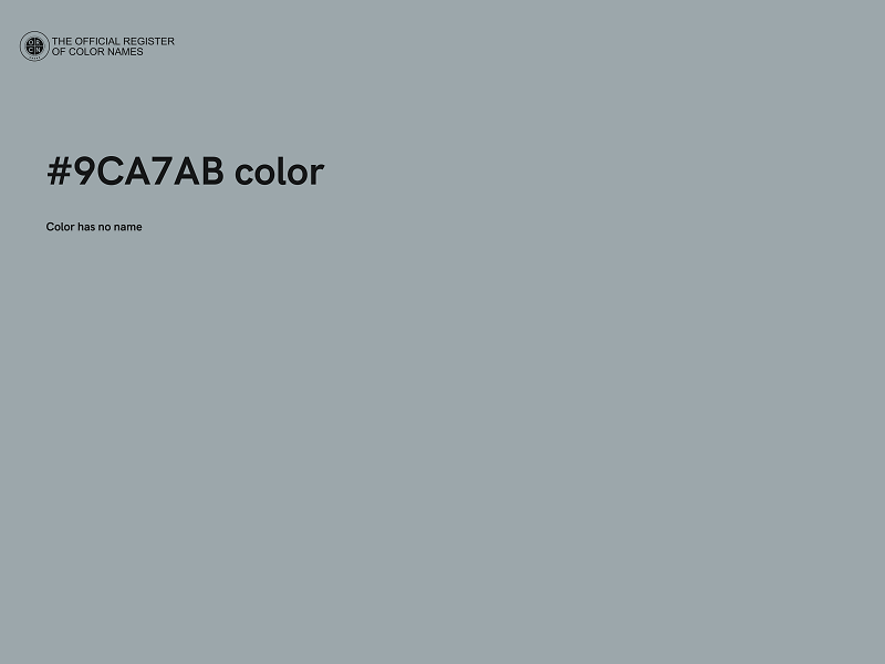 #9CA7AB color image