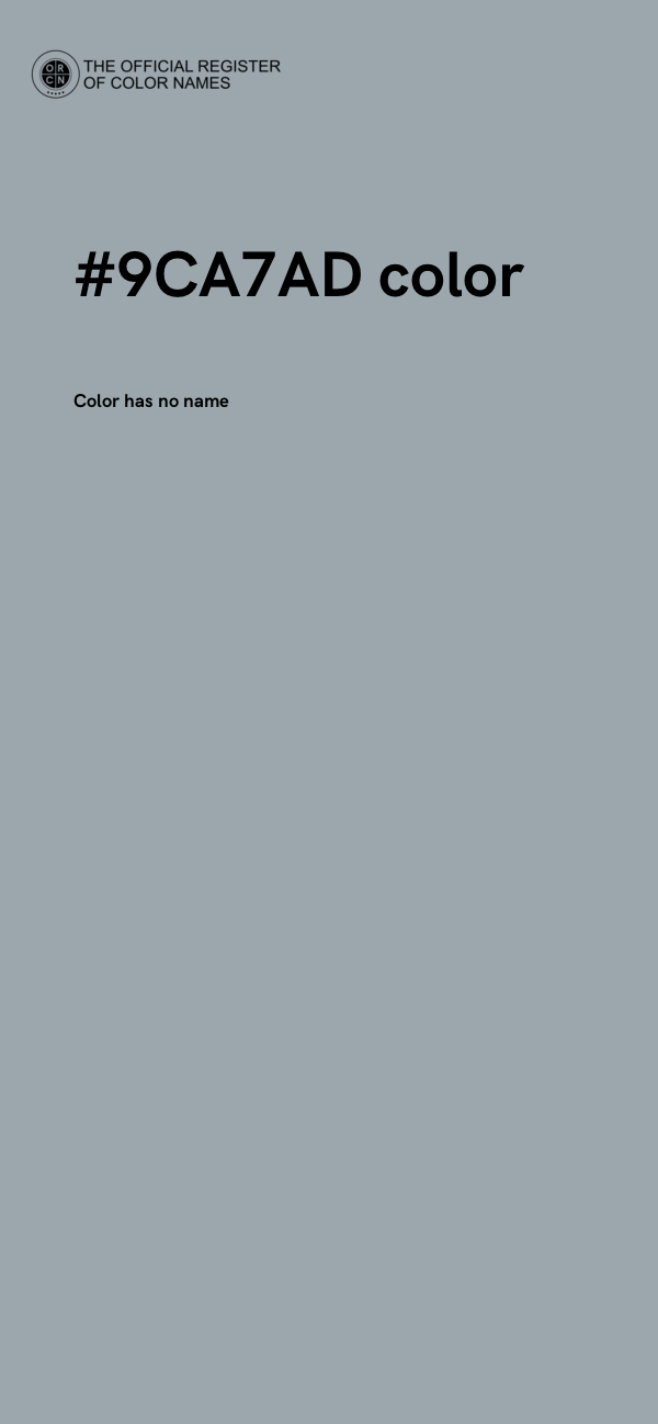 #9CA7AD color image