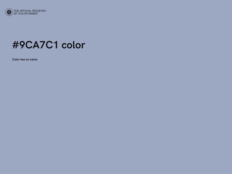 #9CA7C1 color image