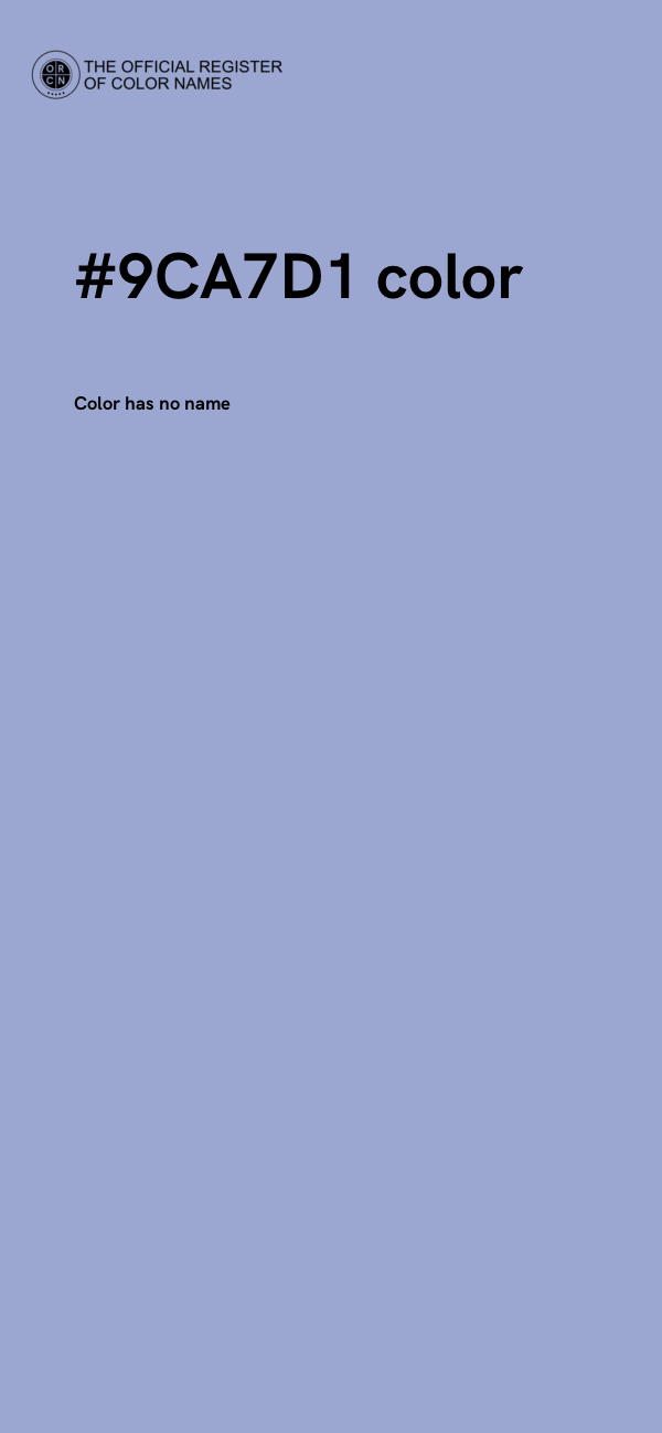 #9CA7D1 color image