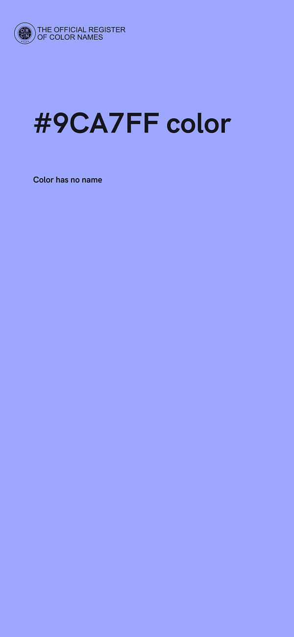 #9CA7FF color image