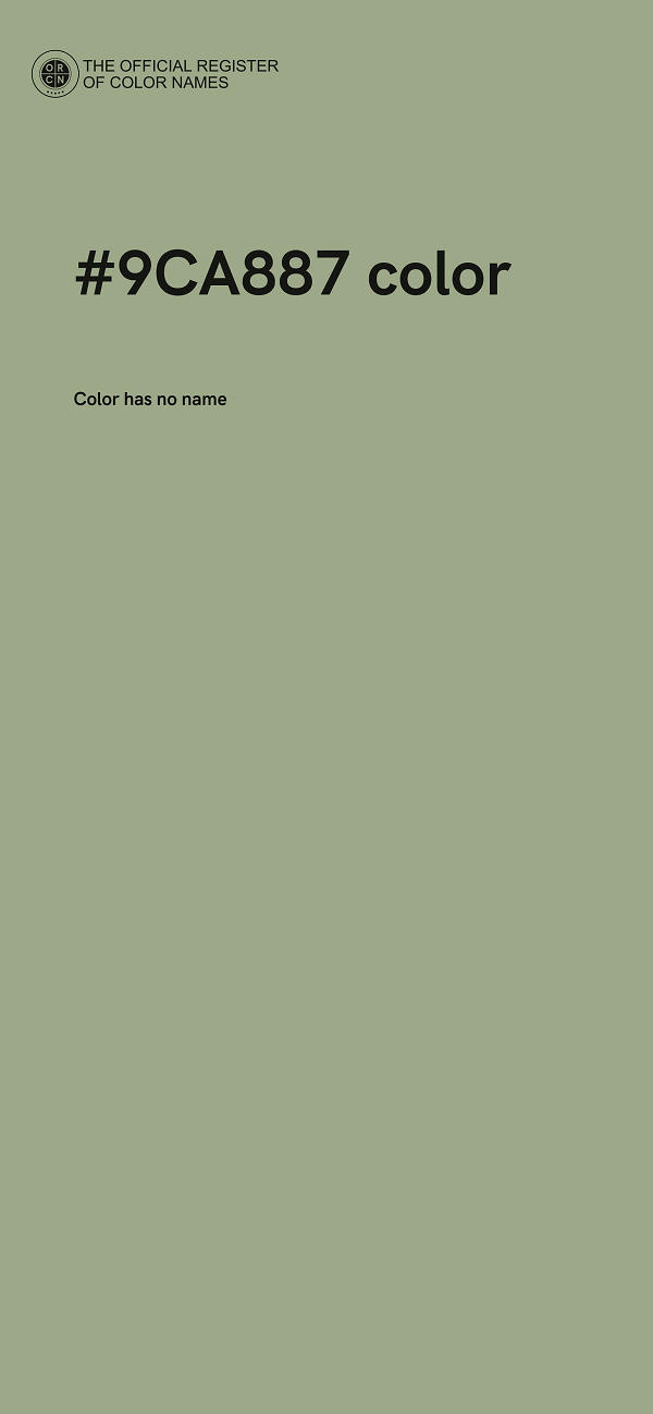 #9CA887 color image