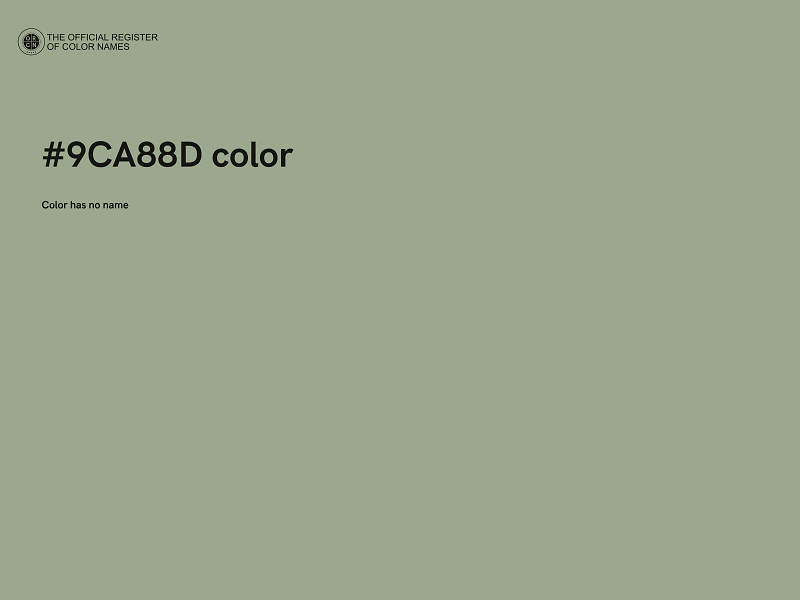 #9CA88D color image