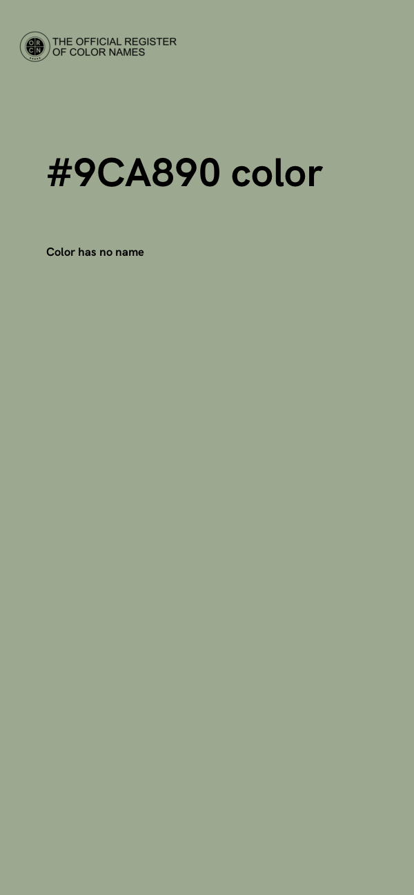 #9CA890 color image