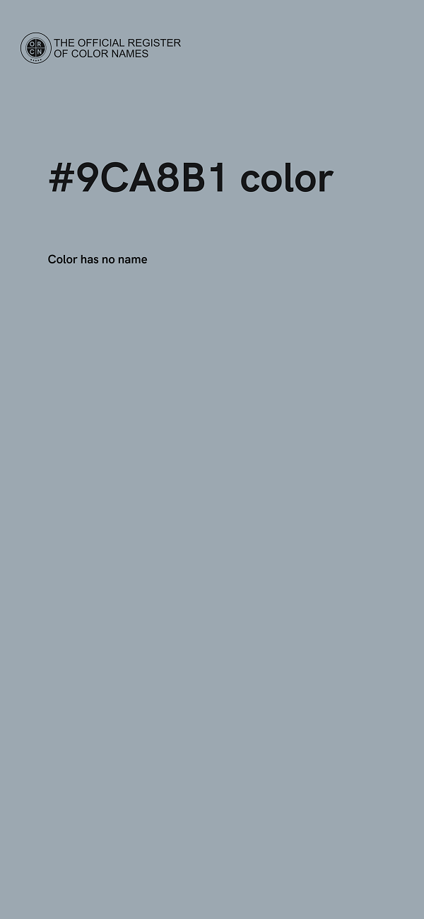 #9CA8B1 color image