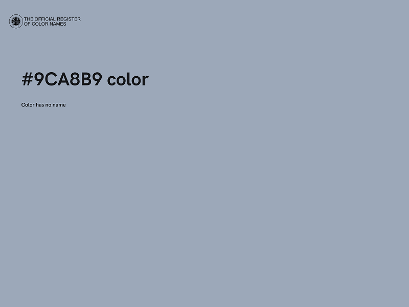 #9CA8B9 color image