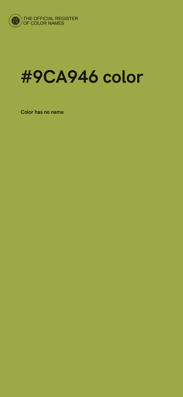 #9CA946 color image
