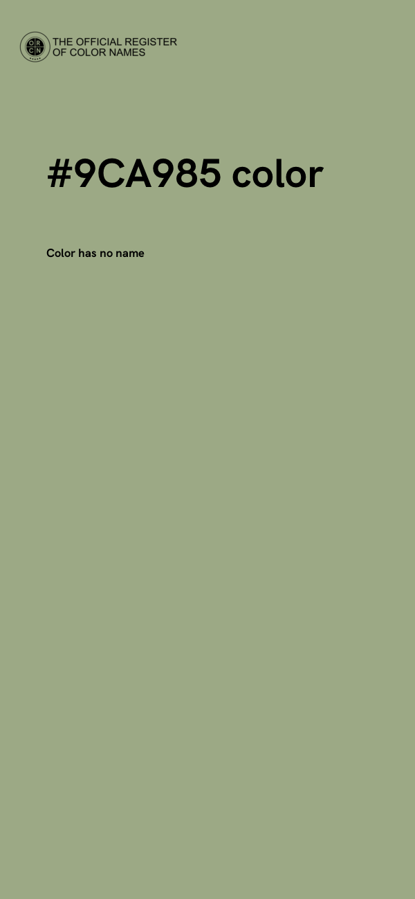 #9CA985 color image