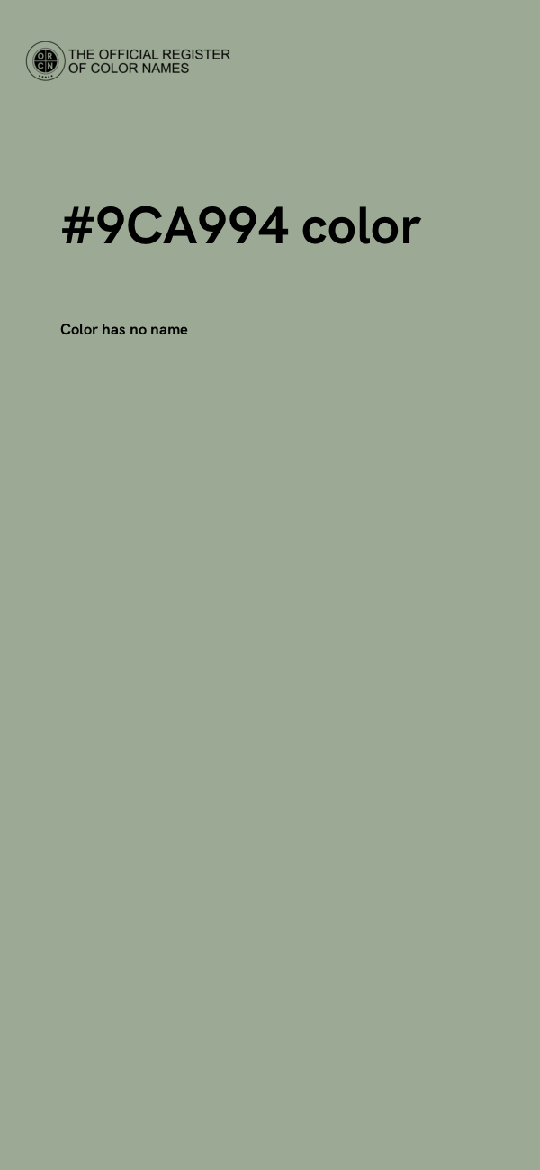#9CA994 color image