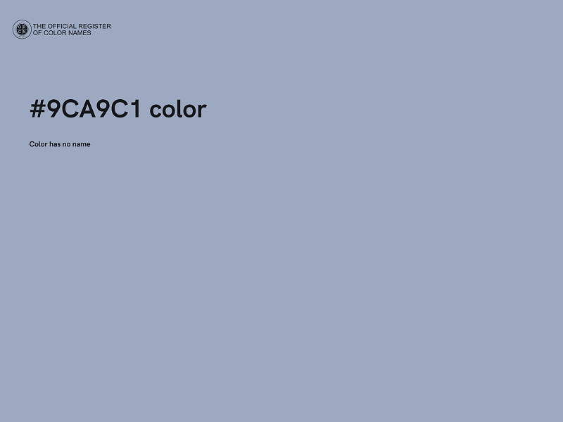 #9CA9C1 color image