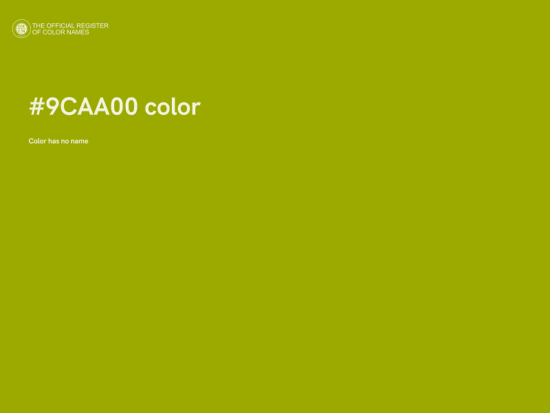 #9CAA00 color image