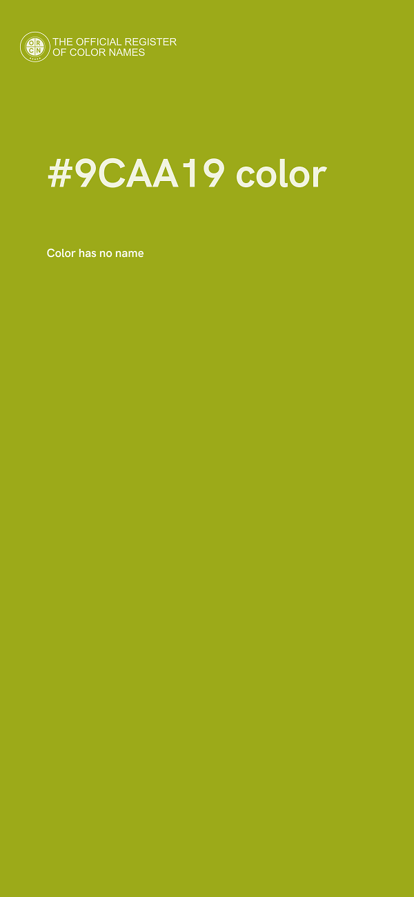 #9CAA19 color image