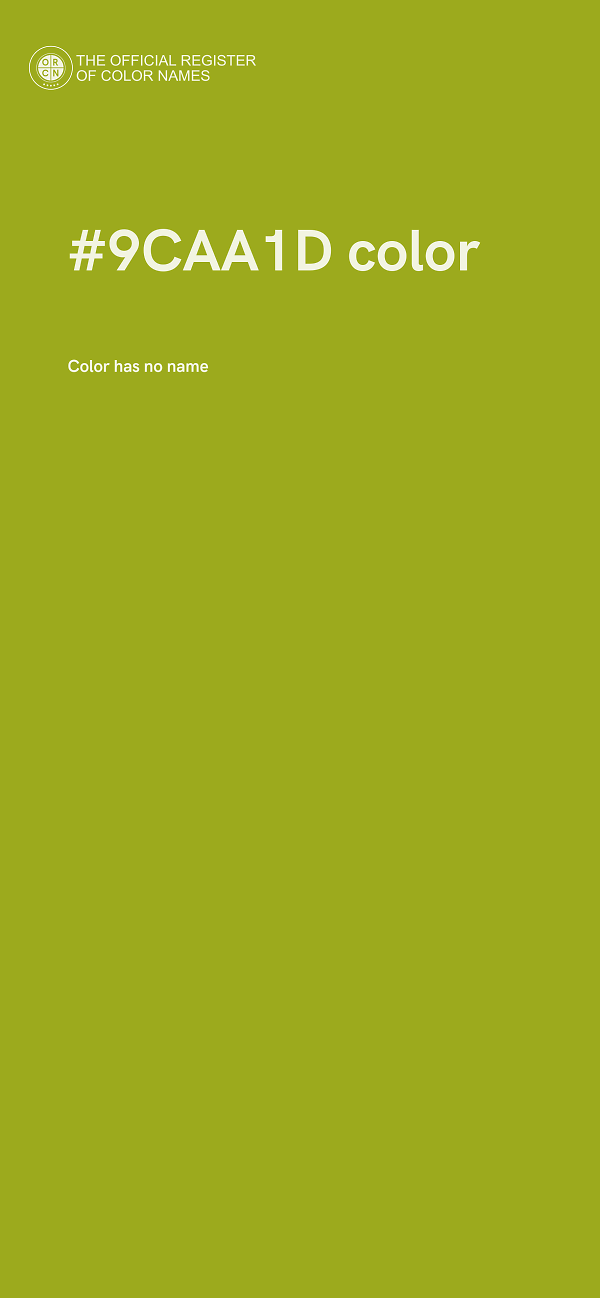 #9CAA1D color image