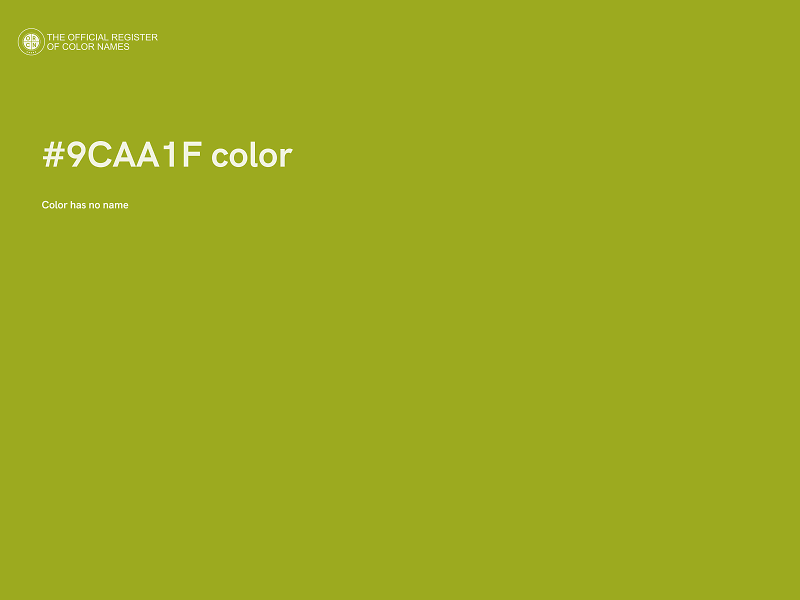 #9CAA1F color image