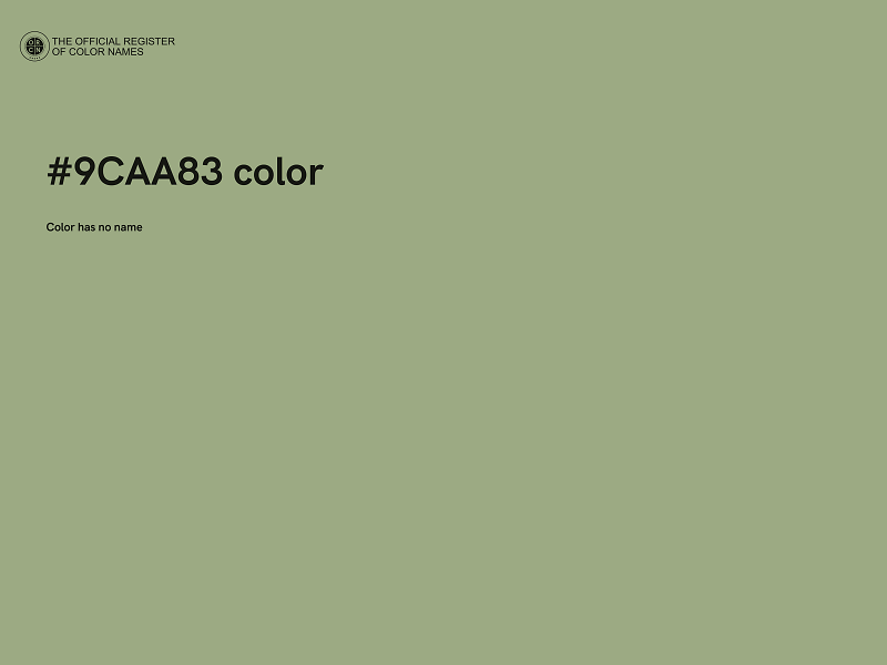 #9CAA83 color image