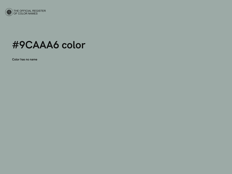 #9CAAA6 color image