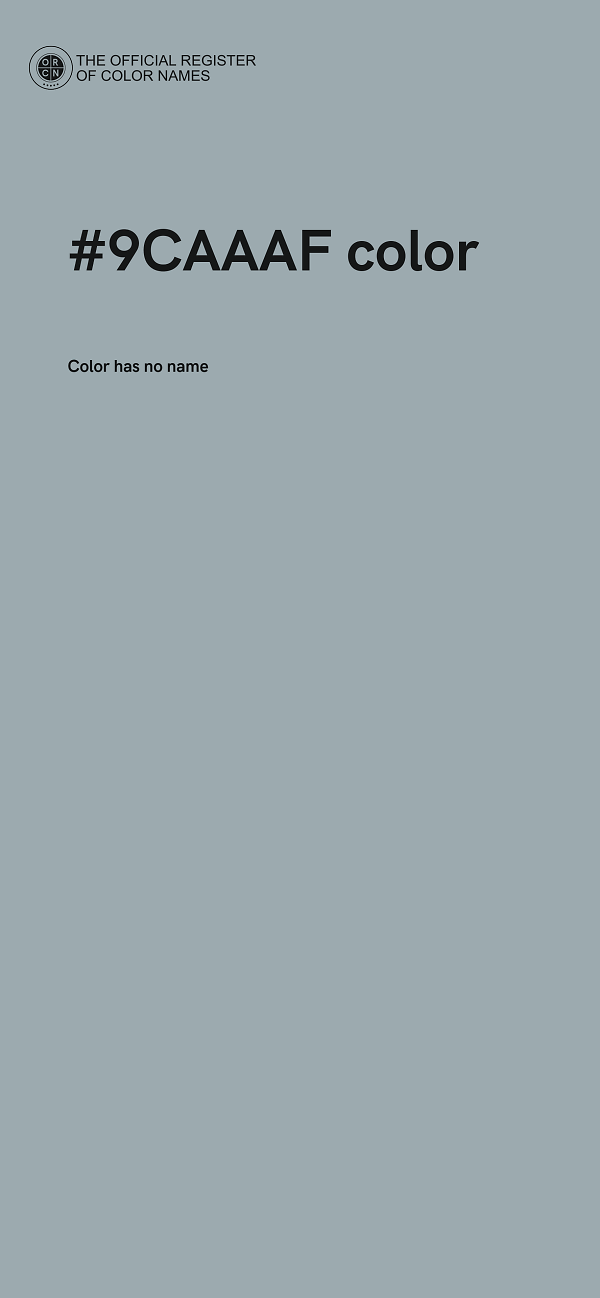 #9CAAAF color image