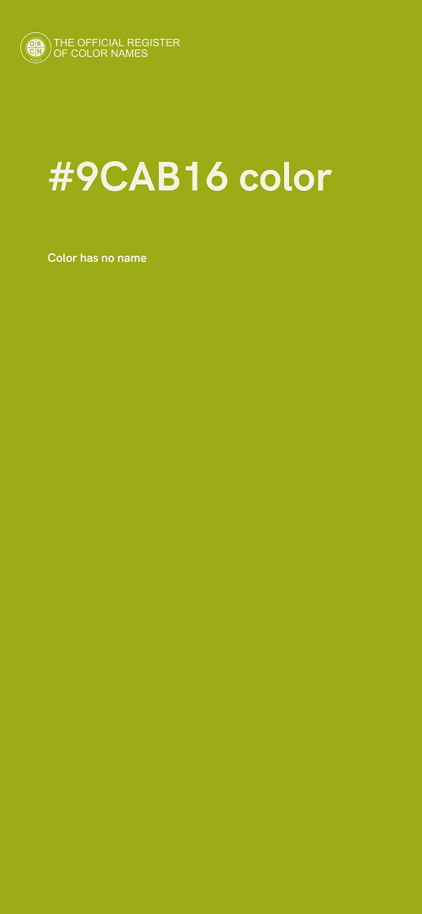 #9CAB16 color image