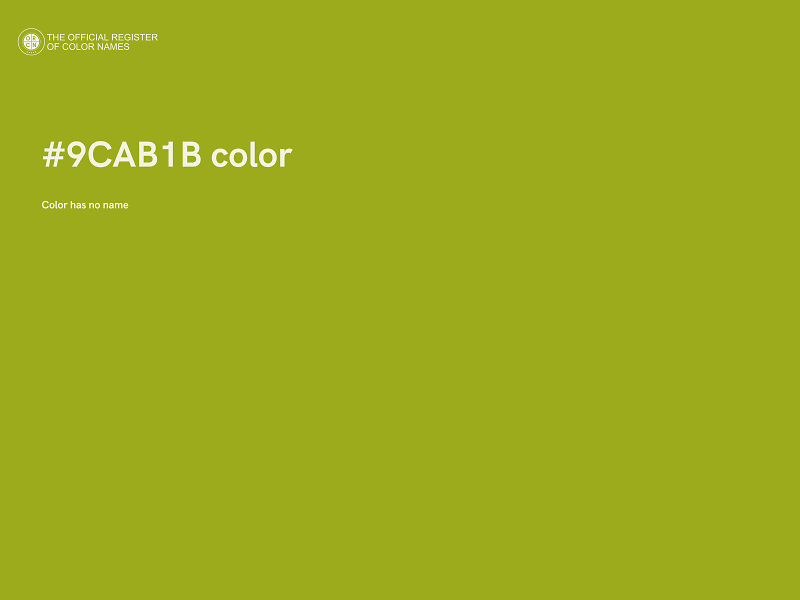 #9CAB1B color image