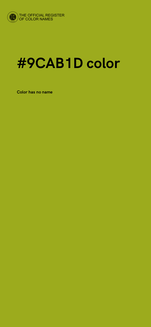 #9CAB1D color image