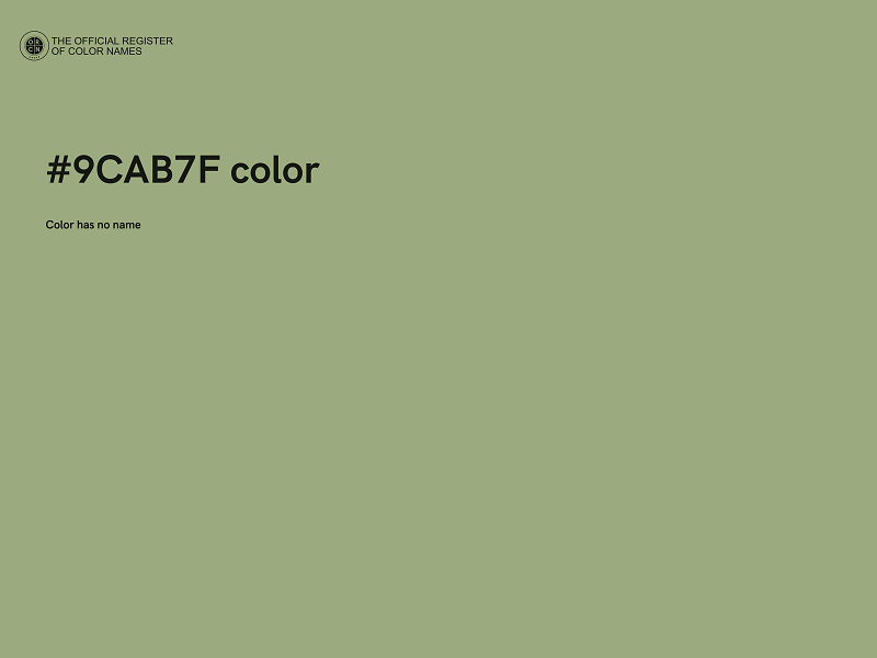 #9CAB7F color image