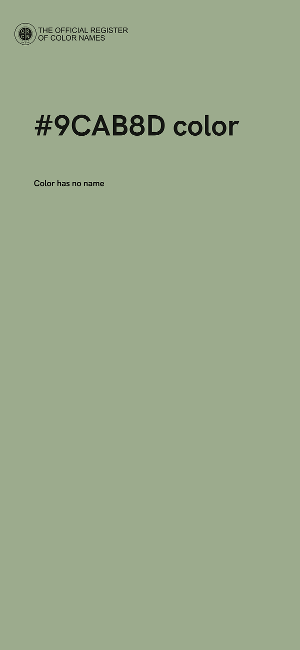 #9CAB8D color image
