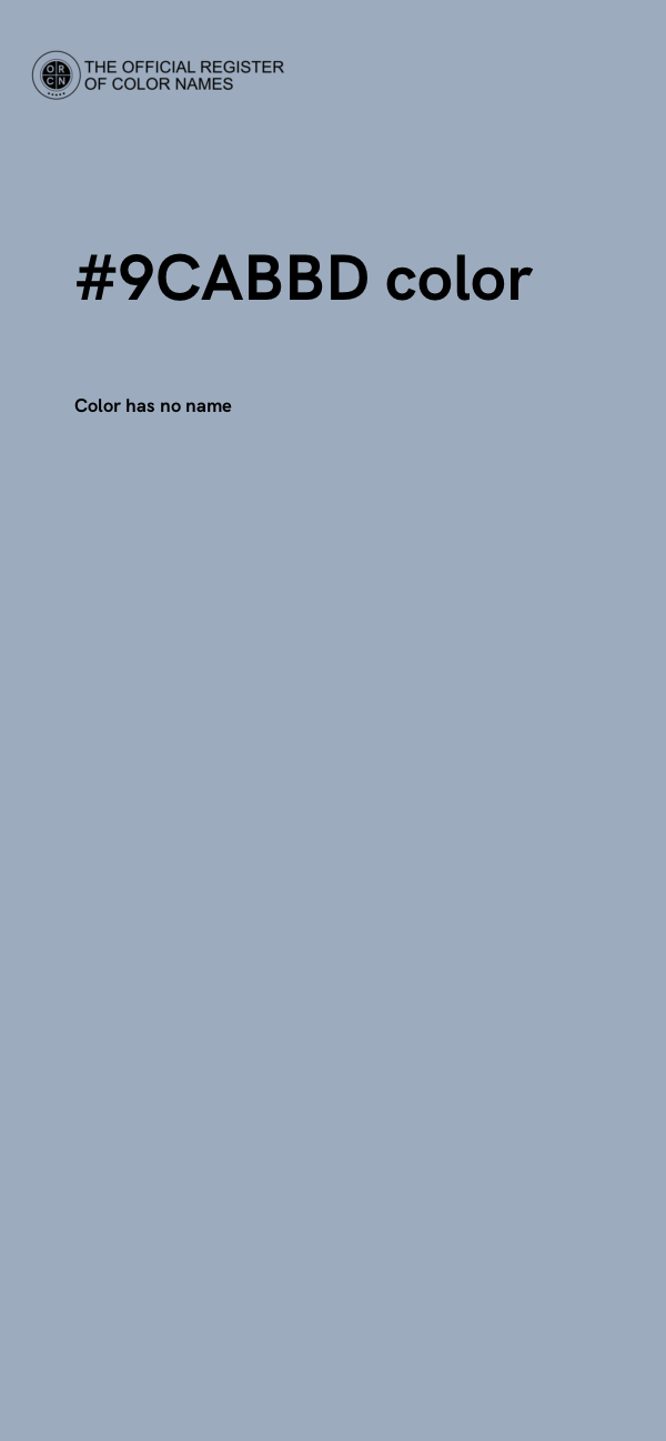 #9CABBD color image