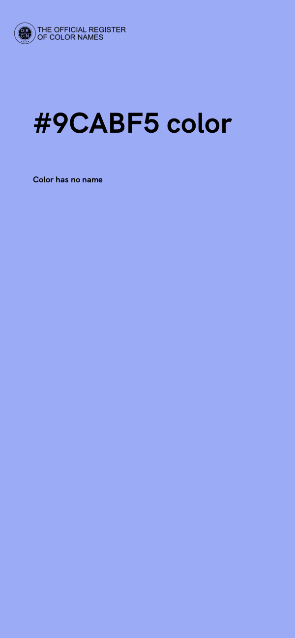 #9CABF5 color image