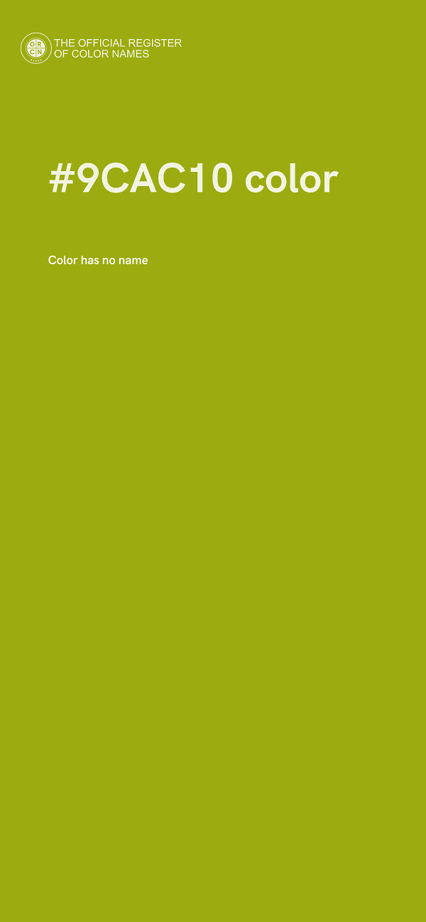 #9CAC10 color image