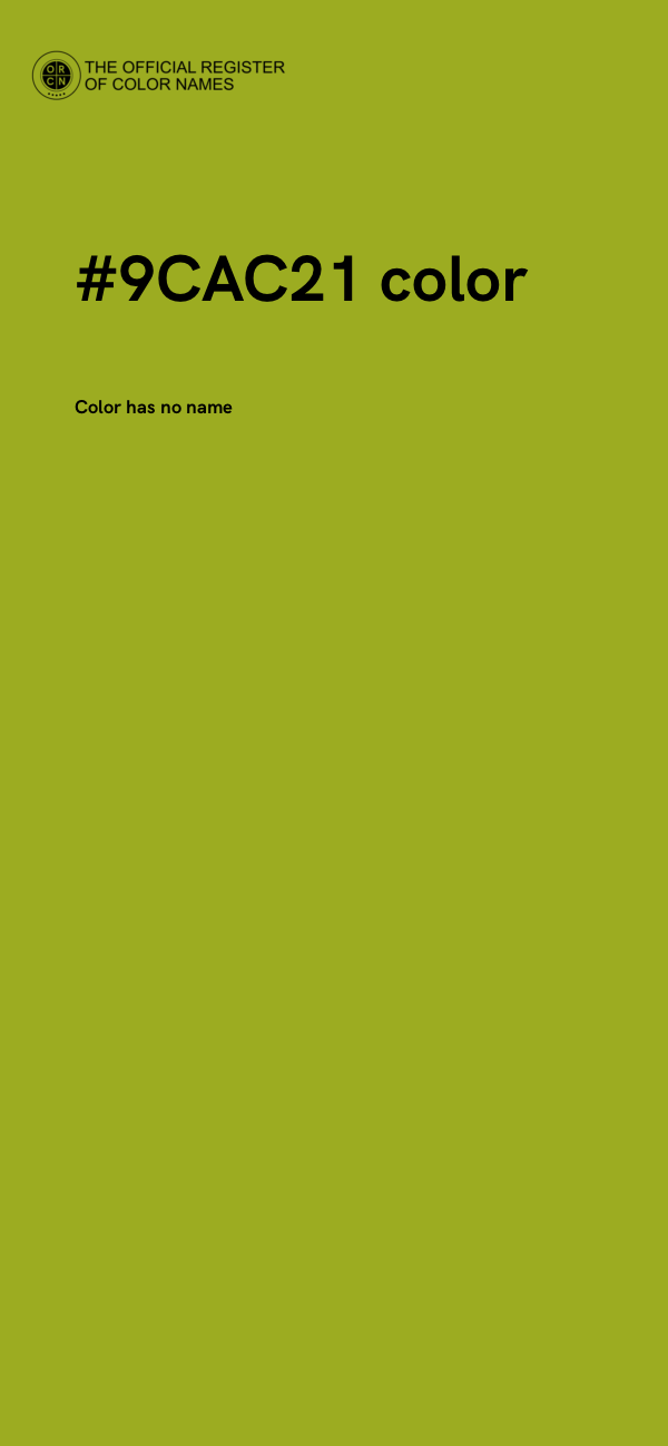 #9CAC21 color image