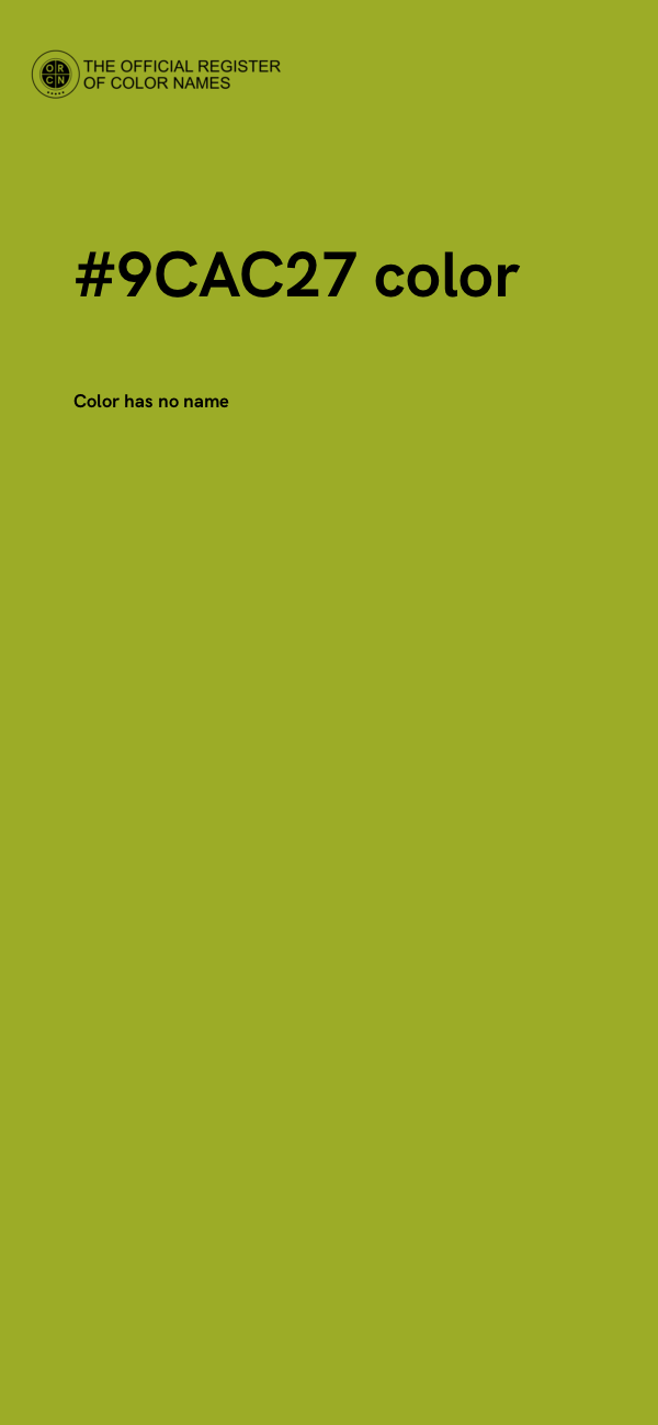 #9CAC27 color image