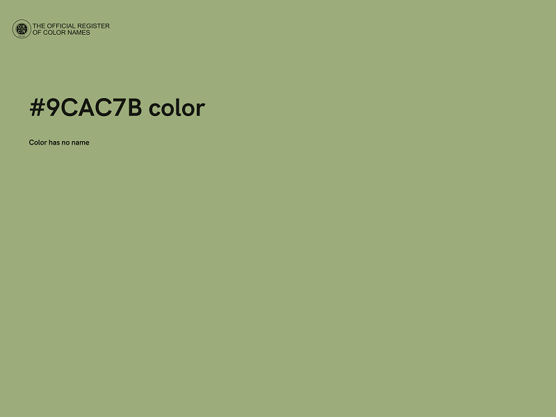 #9CAC7B color image