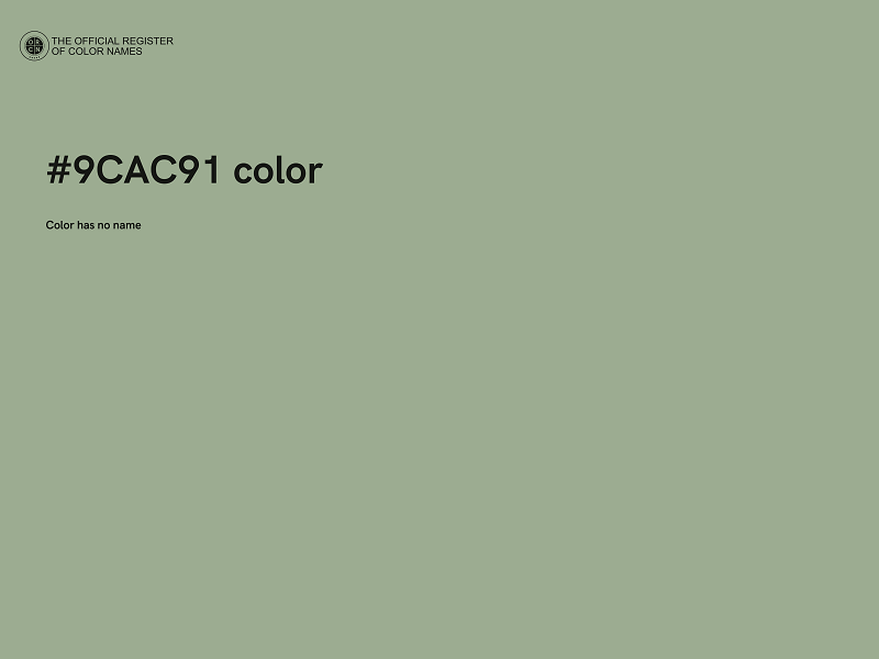 #9CAC91 color image
