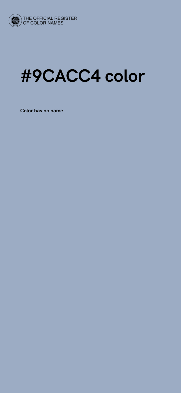 #9CACC4 color image