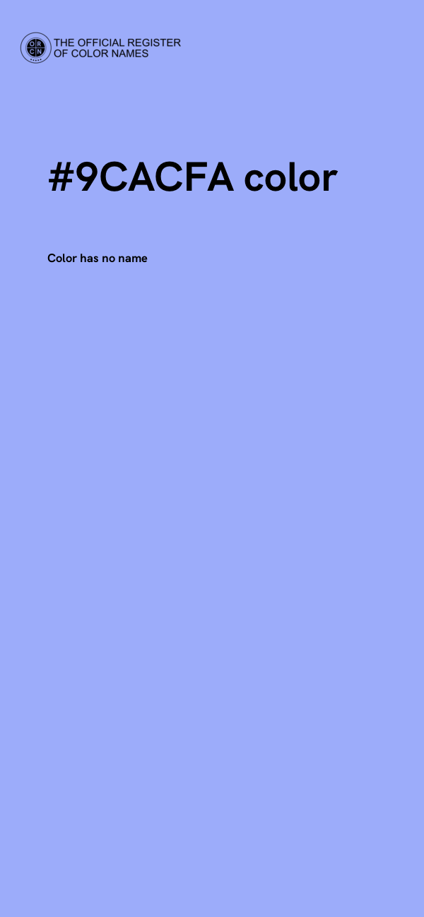 #9CACFA color image