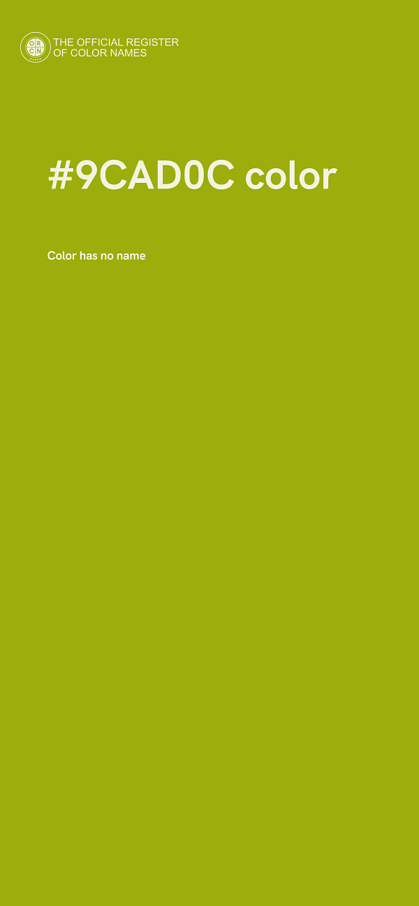 #9CAD0C color image