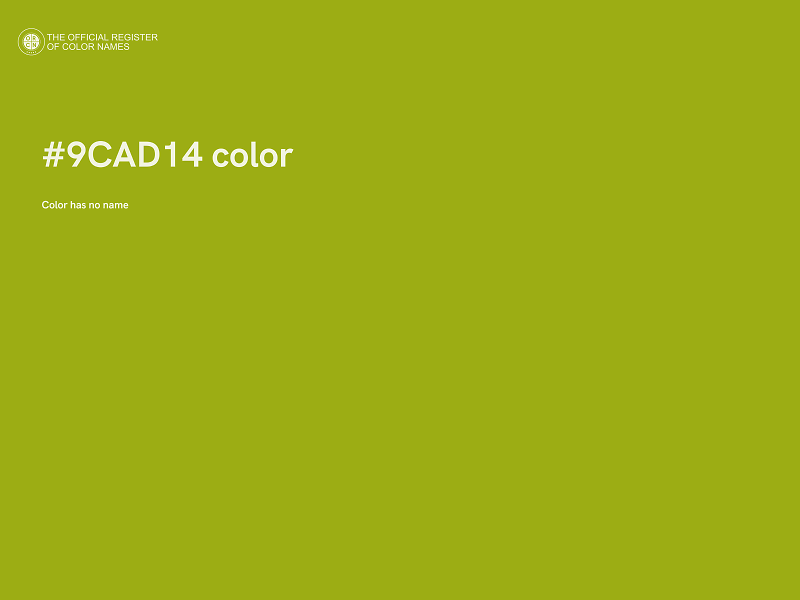 #9CAD14 color image
