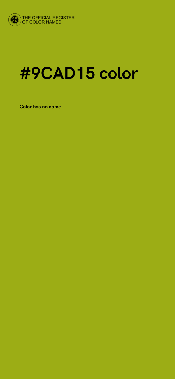 #9CAD15 color image