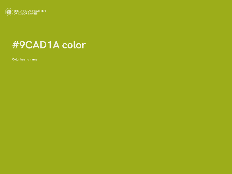 #9CAD1A color image